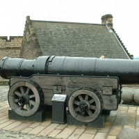 Kanone im Edinburgh Castle